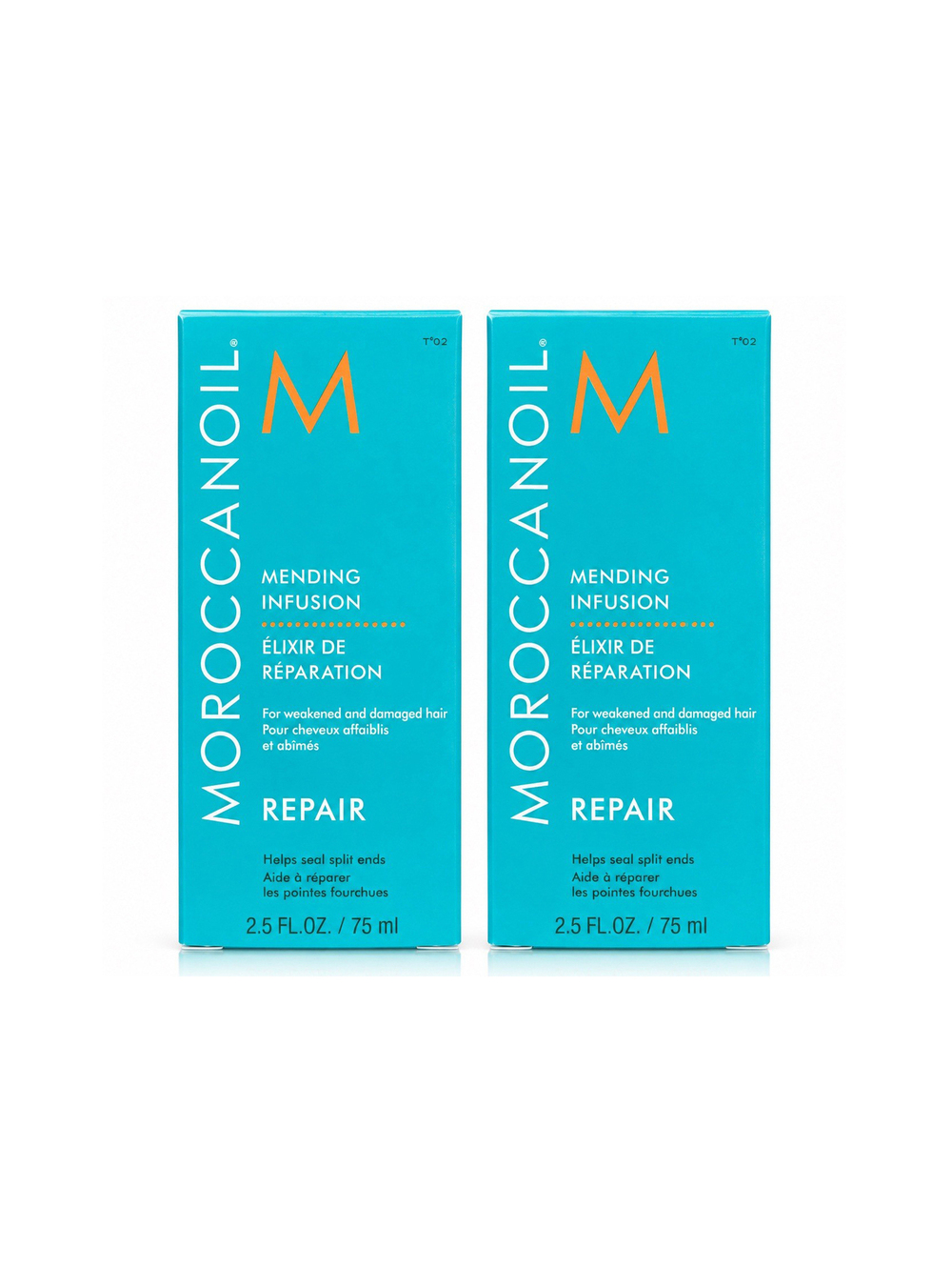 2x Moroccanoil Mending Infusion Repair Split Ends 2.5 oz 75ml Each